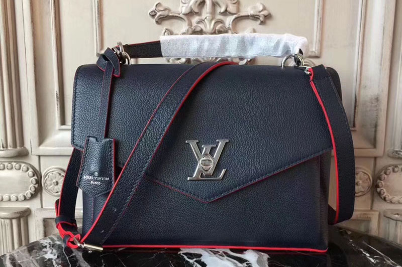 Louis Vuitton m54849 My Lockme Lockme Bags Black/red