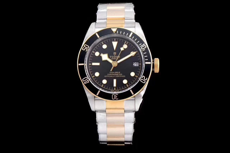 Tudor Heritage Black Bay SS/YG 2017 ZF 1:1 Best Edition on SS Bracelet A2824