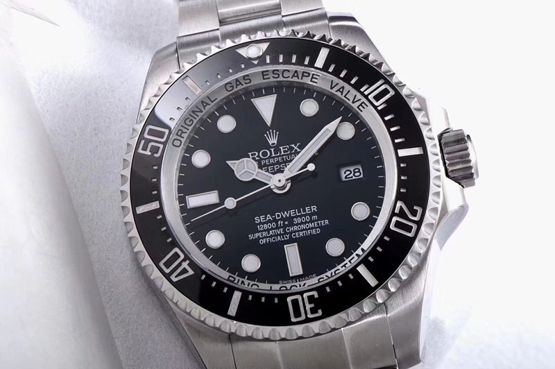 Rolex Sea-Dweller DEEPSEA 116660 Black ARF 1:1 Best Edition 904L SS Case and Bracelet SH3135