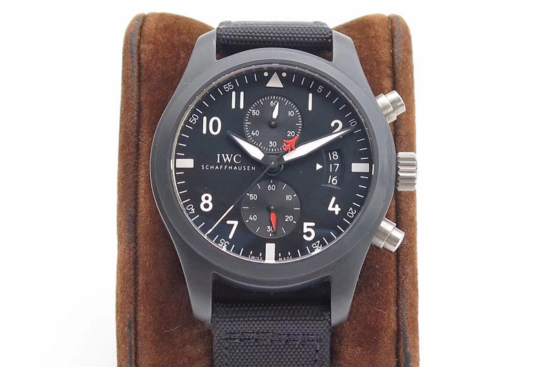 IWC PILOT IWC388001 ZF 1:1 BEST EDITION CERAMIC CASE ON NYLON STRAP A7750