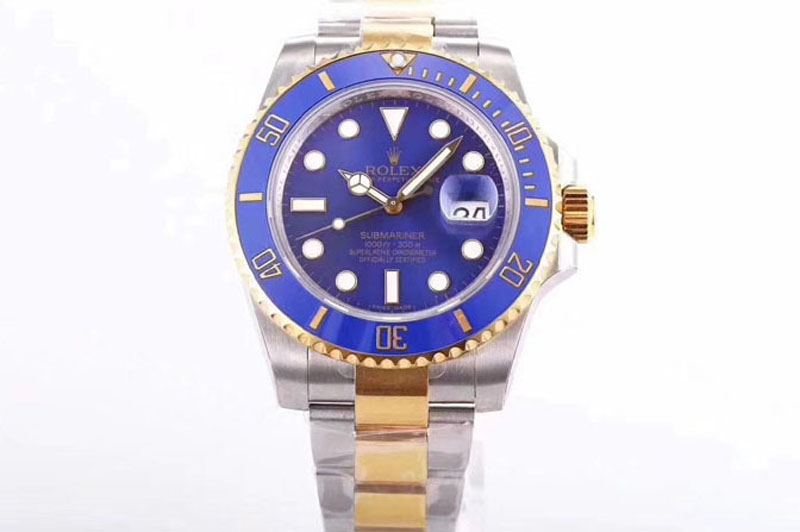 Rolex Submariner 116613LB Wrapped SS/YG VRF 1:1 Best Edition Blue dial A2836