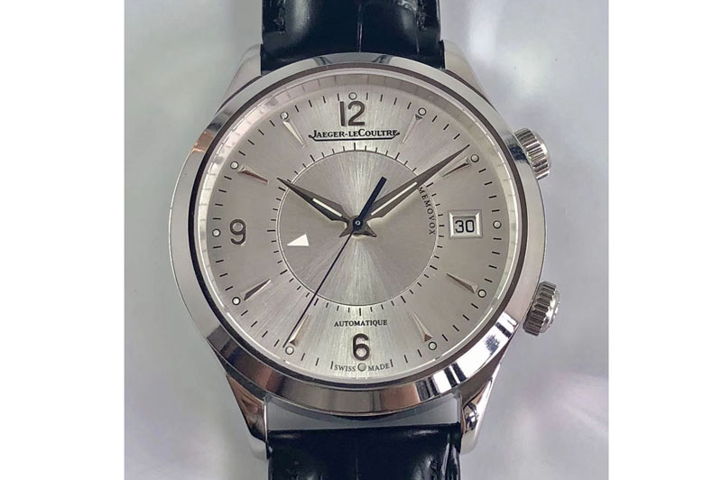 Jaeger-LeCoultre Master 1412530 40mm SS White Dial Blue Leather Strap M9015