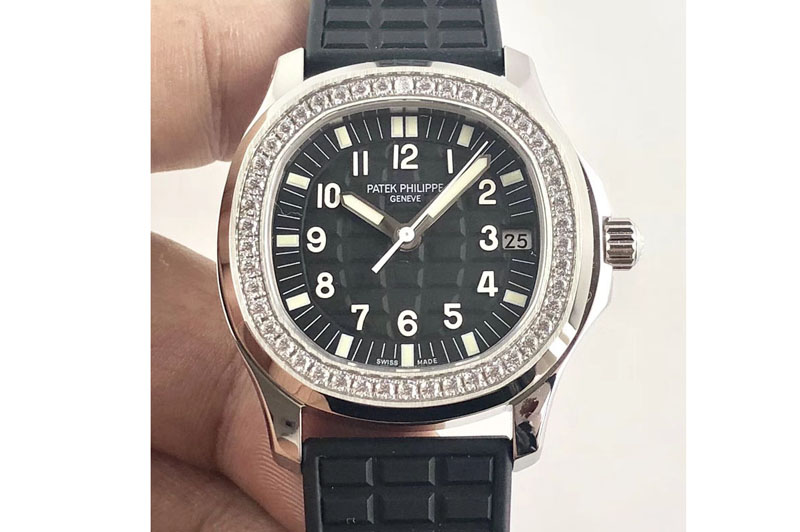 Patek Philippe Aquanaut Jumbo 5069G SS Best Edition Black Dial on Black Rubber Strap Asian PP324CS (Free Box)