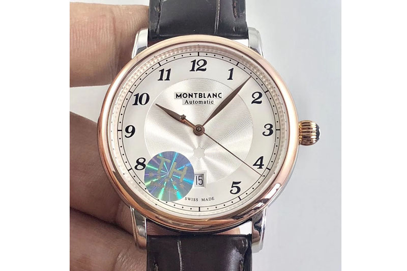 Montblanc Star Legacy 117574 Automatic RG/LE White Dial A2892 Mens Watch
