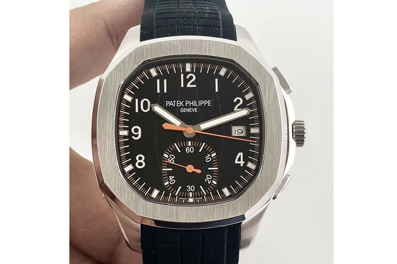 Patek Philippe Aquanaut Jumbo 5968A-001 SS/RU Black Dial A7750