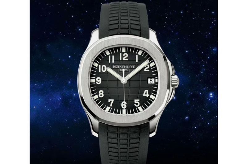 Patek Philippe Aquanaut Jumbo 5167A SS ZF 1:1 Best Edition Black Dial on Black Rubber Strap 324CS (Free box)