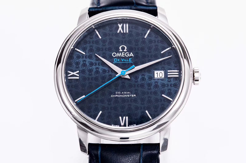 Omega De Ville Prestige Orbis Collection RXW 1:1 Best Edition on Blue Leather Strap A2892