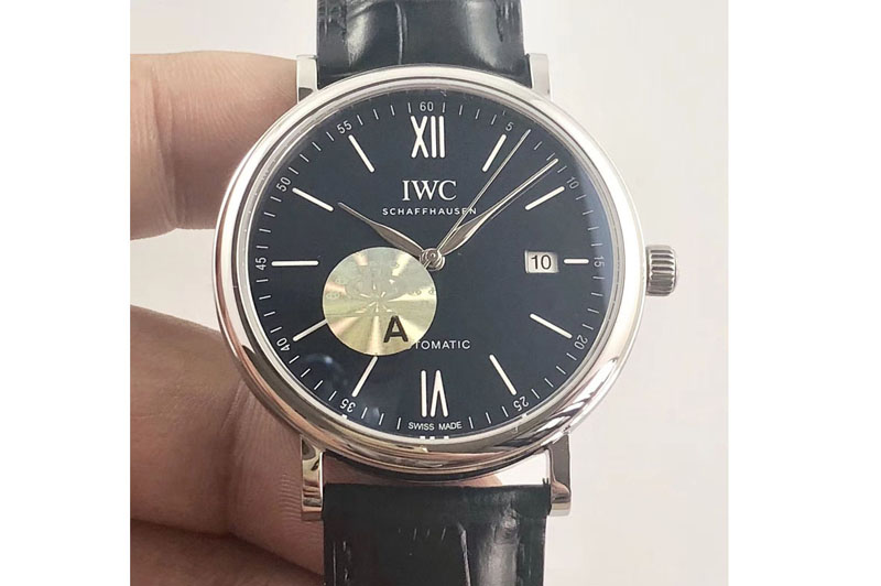 IWC Portofino Automatic Edition IW356518 "150 Years" R Factory Black Dial M9015 Witch Match Card