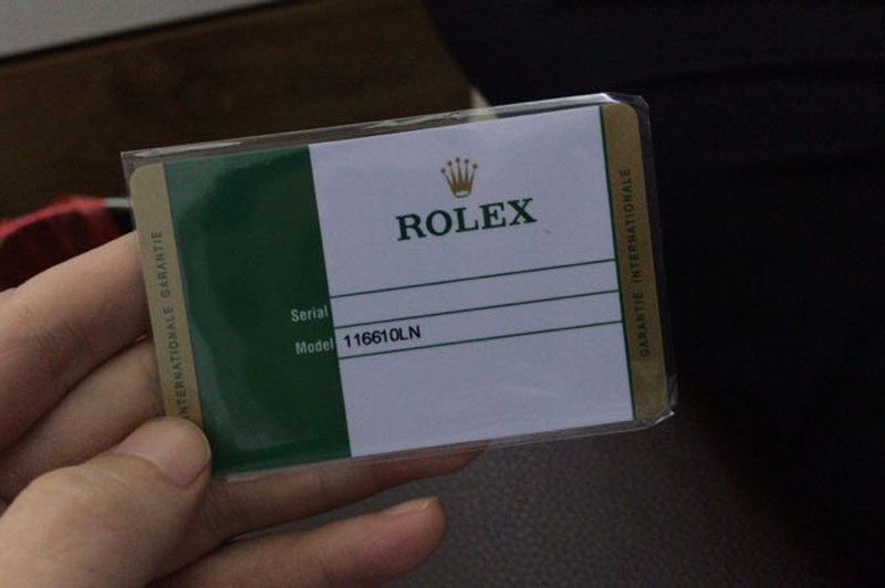 RolexCustom Made Rolex Warranty Card with Anti-Forgery Crown and Fluorescent Label V2