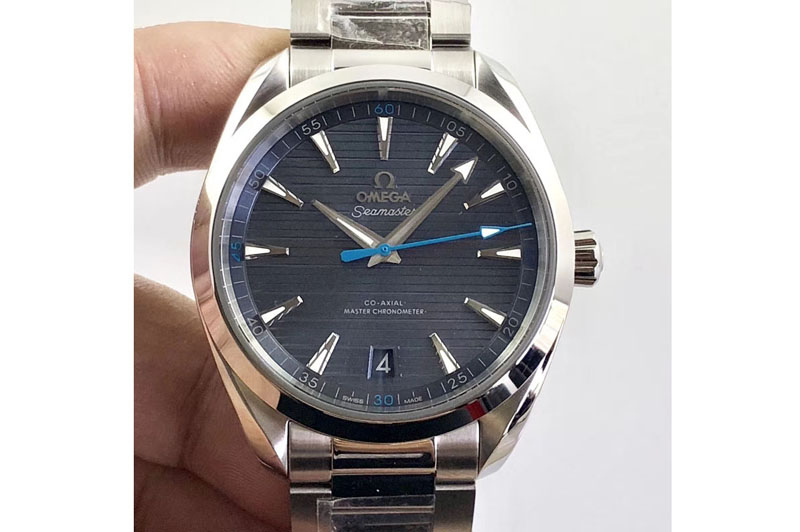 Omega Aqua Terra 150M Master Chronometers VSF 1:1 Best Edition Light Blue Dial Blue Hand on SS Bracelet A8900 Super Clone (2 Str