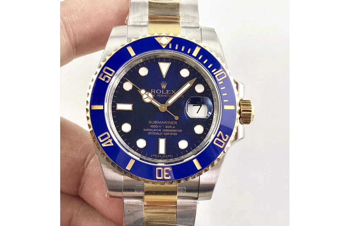 Rolex Submariner 116613 LB Blue Ceramic ARF 1:1 Best Edition 904L SS Case and Bracelet SH3135 V2