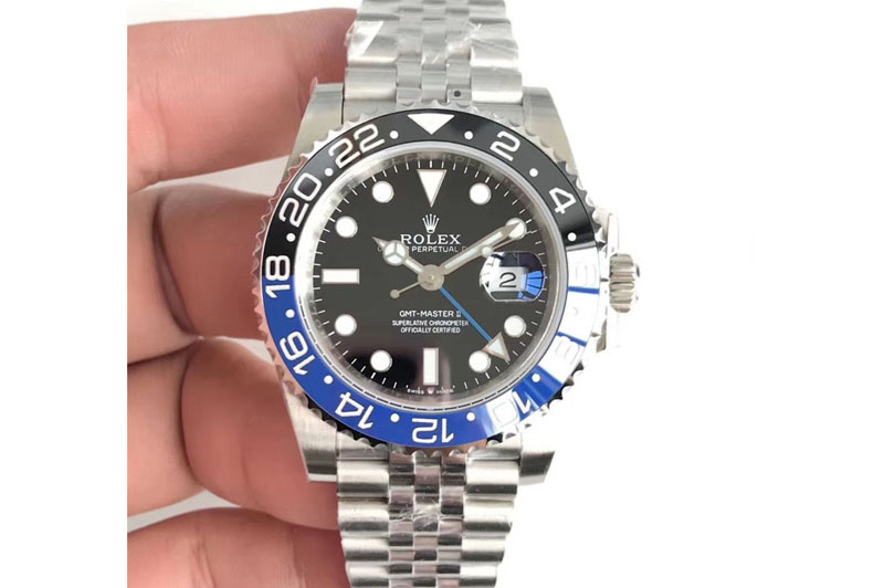 Rolex GMT-Master II 116710 BLNR Black/Blue Ceramic 1:1 EWF Best Edition on SS Jubilee Bracelet A2836