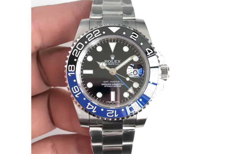Rolex GMT-Master II 116710 BLNR Black/Blue Ceramic 1:1 EWF Best Edition on SS Bracelet A2836
