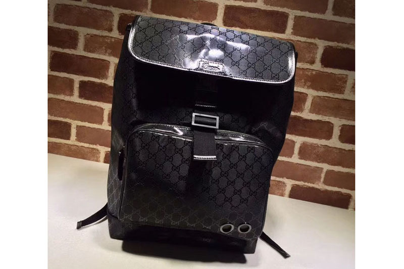 Gucci 269378 New Style Black Original Leather Backpack