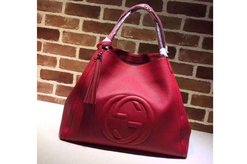 Gucci 282308 Soho Large Leather Shoulder Bags Red