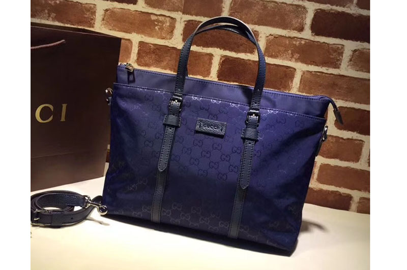 Gucci 387067 GG pattern guccissima Tote Bags Blue