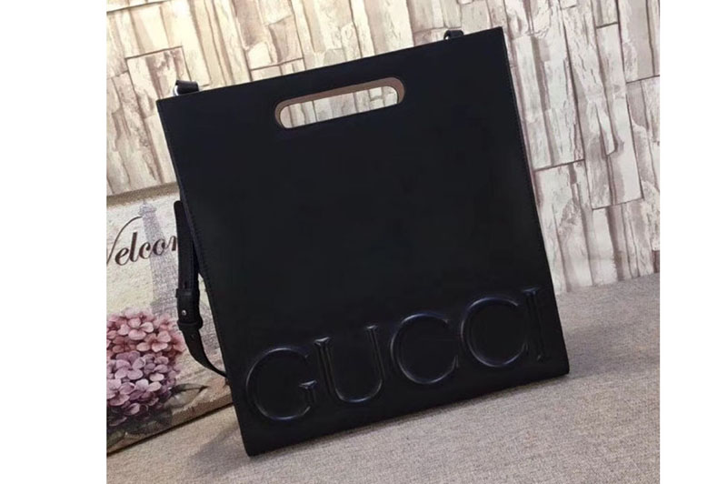 Gucci 409378 XL Leather Tote Bag Black