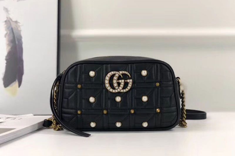 Gucci GG Marmont Small Shoulder Bag 447632 Black