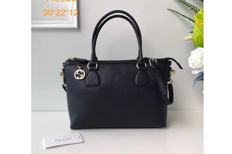 Gucci 449659 2way tote bag bag lady leather Bags Black