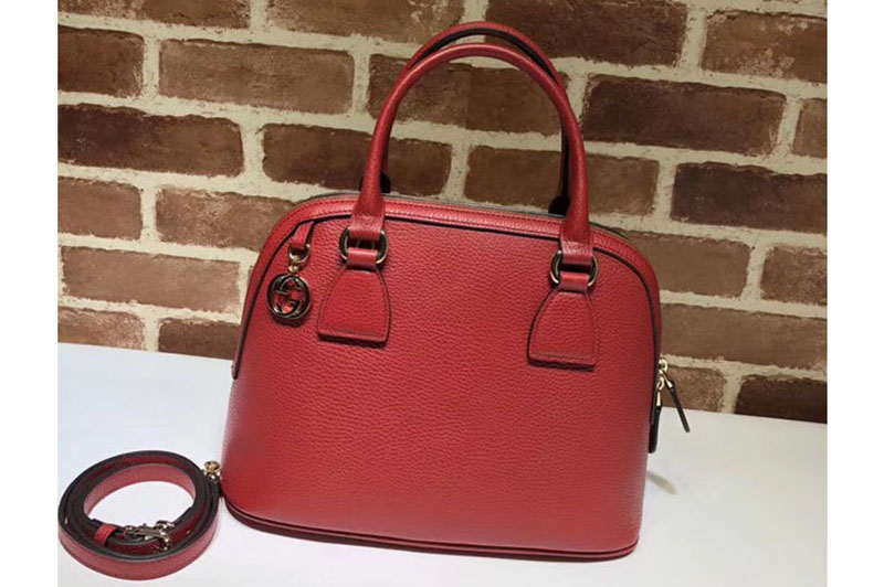 Gucci 449662 GG Calf leather top quality tote bags Red