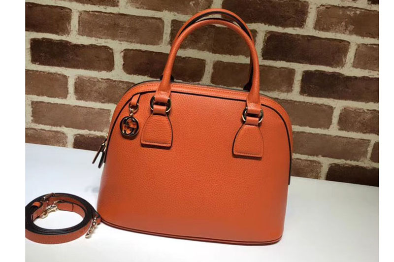 Gucci 449662 GG Calf leather top quality tote bags Orange