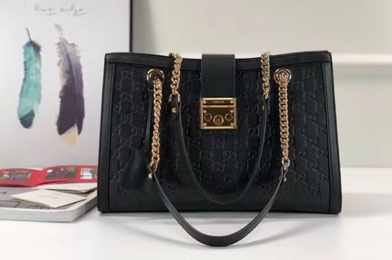 Gucci Padlock Shoulder Bag 479197 Black