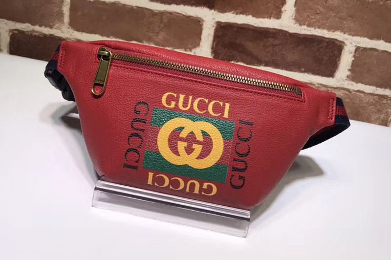 Gucci Coco Capitan Vintage Logo Belt Bag 493869 Red