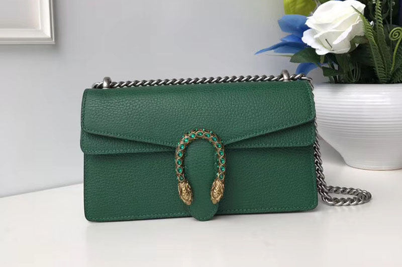 Gucci Dionysus Leather Shoulder Bag 499623 Green