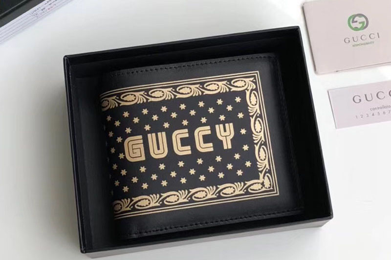 Gucci 510491 Guccy bi-fold wallet Black