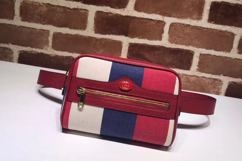 Gucci Ophidia GG Supreme Small Belt Bags Red
