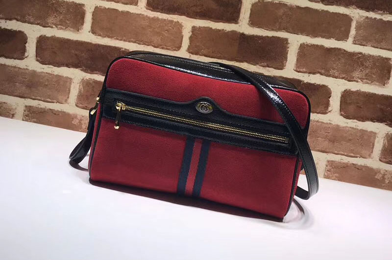 Gucci GG original Nubuck leather Shoulder Bag 517080 red