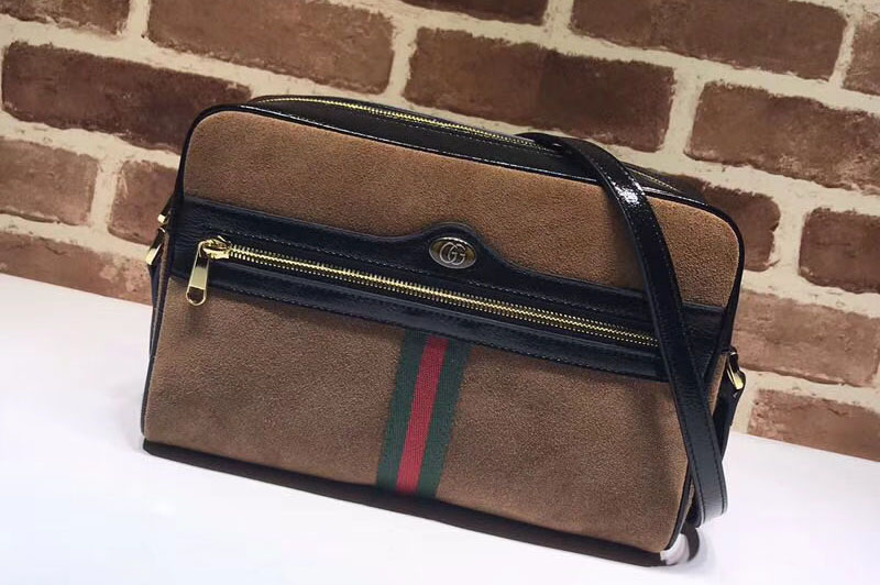 Gucci GG original Nubuck leather Shoulder Bag 517080 brown