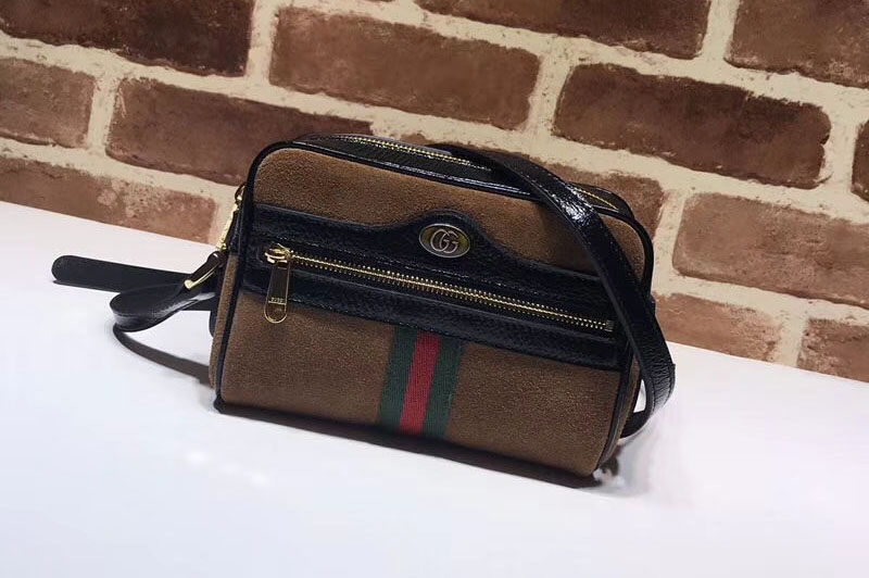 Gucci Ophidia suede mini bag 517350 Coffee [517350-h3] - $159.00 ...