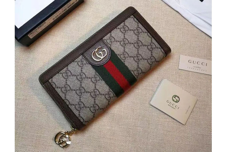 Gucci ‎523154 Ophidia GG zip around wallet