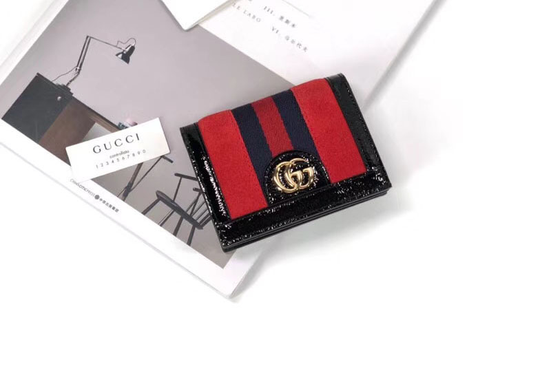 Gucci Ophidia card case 523155 red