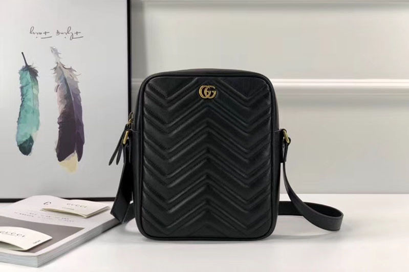 Gucci 523365 GG Marmont messenger bag black