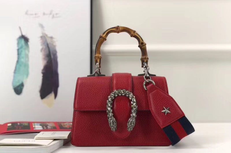Gucci 523367 Dionysus mini top handle bags Red