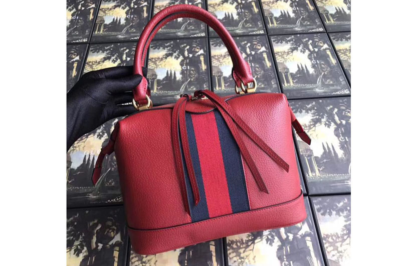 Gucci GG Calf leather top quality tote bag 523433 red