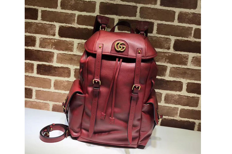 Gucci 526908 RE(BELLE) leather backpack Red