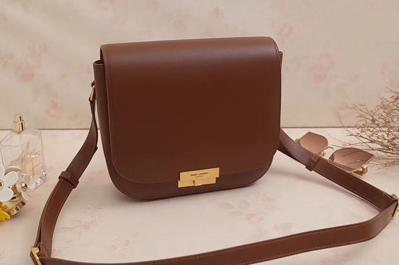 Saint Laurent Betty Satchel in Smooth Leather 532985 Brown