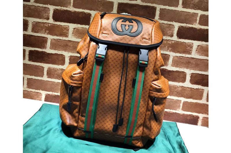 Gucci ‎536413 GG Dapper Dan backpack Light Brown