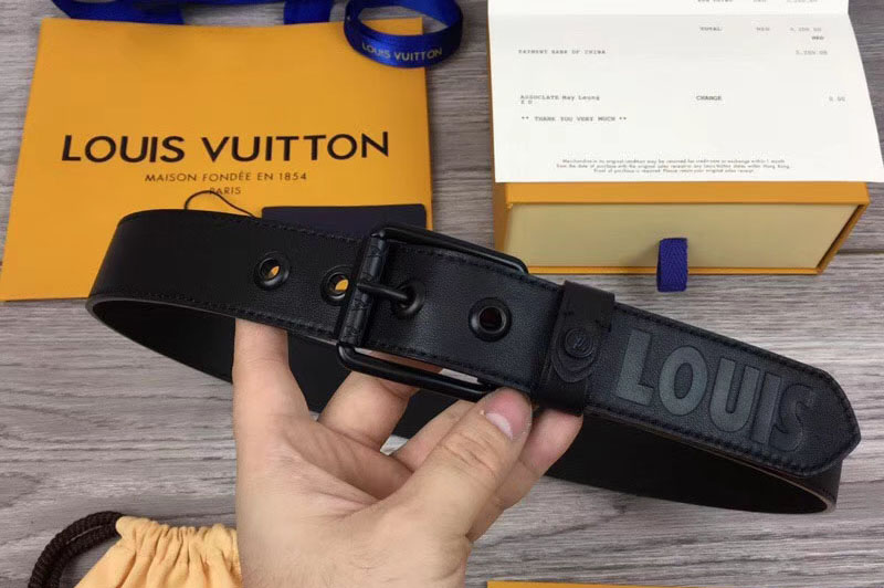 Louis Vuitton M0046U LV Voyager 35MM Belts Calf Leather