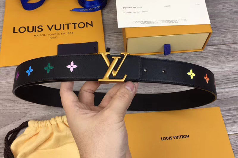 Louis Vuitton M0078U LV New Wave 35mm Belt Black