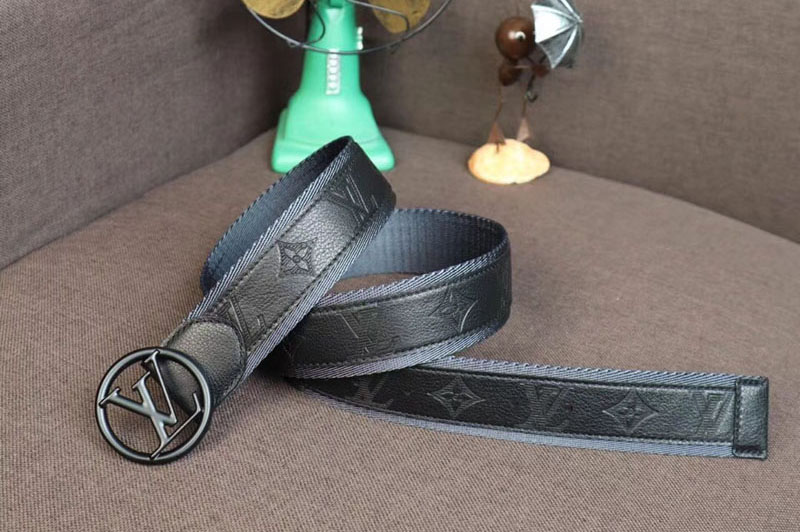 Louis Vuitton M0114T LV Circle 40mm Belt Monogram Shadow calf leather