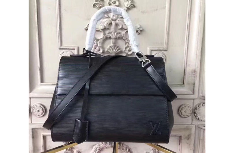 Louis Vuitton M41302 Epi Leather Cluny MM Bags Black