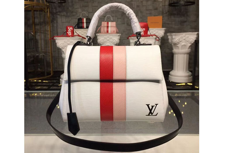 Louis Vuitton M51964 LV Cluny BB Bags Epi Leather White