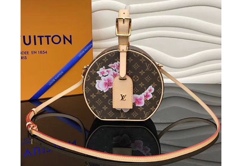 Louis Vuitton M43513 LV Monogram canvas Printed Petite Boite Chapeau Bags