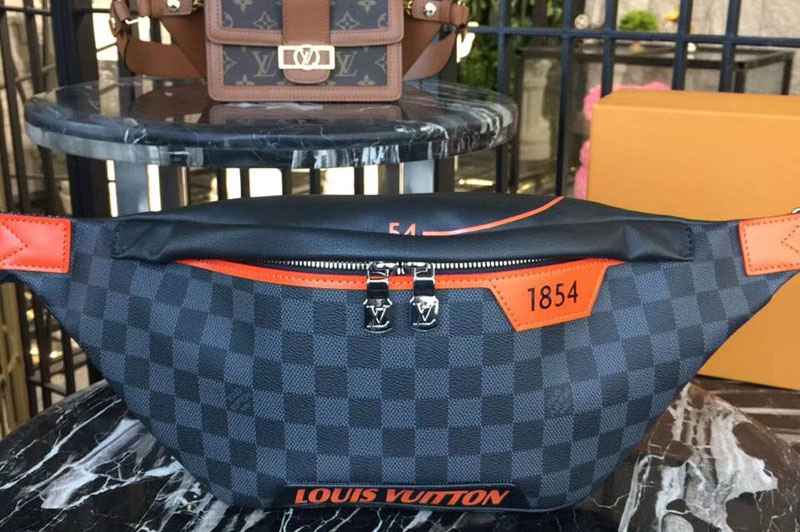 Louis Vuitton N44445 LV Damier Graphite Canvas Belt Bag