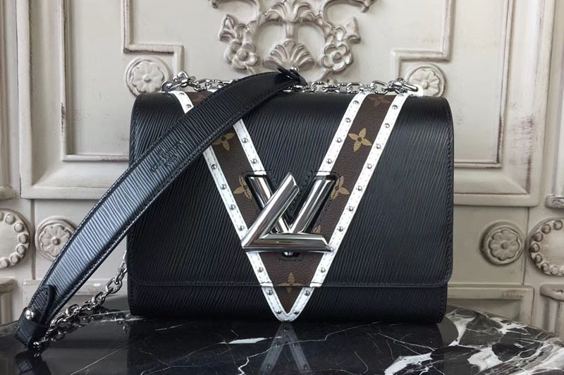 Louis Vuitton M50282 Epi Leather Twist MM Bags Black