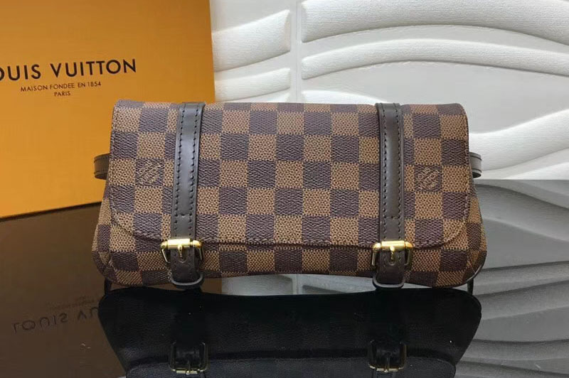 Louis Vuitton M51159 LV Damier Ebene Canvas Pochette Marelle Bum Bag